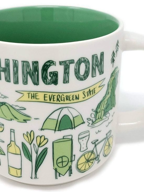 Other - Starbucks Coffee Mug WASHINGTON Been There Series 14oz Evergreen State